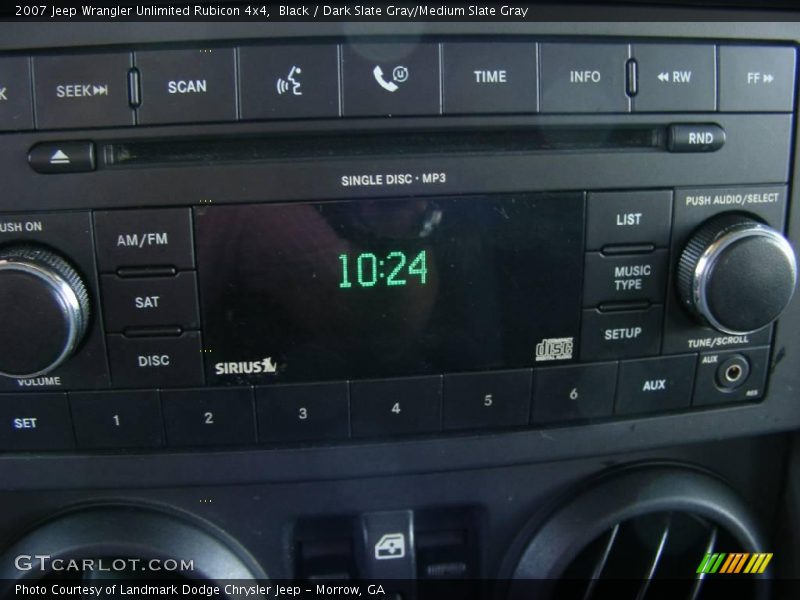 Black / Dark Slate Gray/Medium Slate Gray 2007 Jeep Wrangler Unlimited Rubicon 4x4