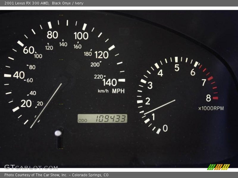 Black Onyx / Ivory 2001 Lexus RX 300 AWD
