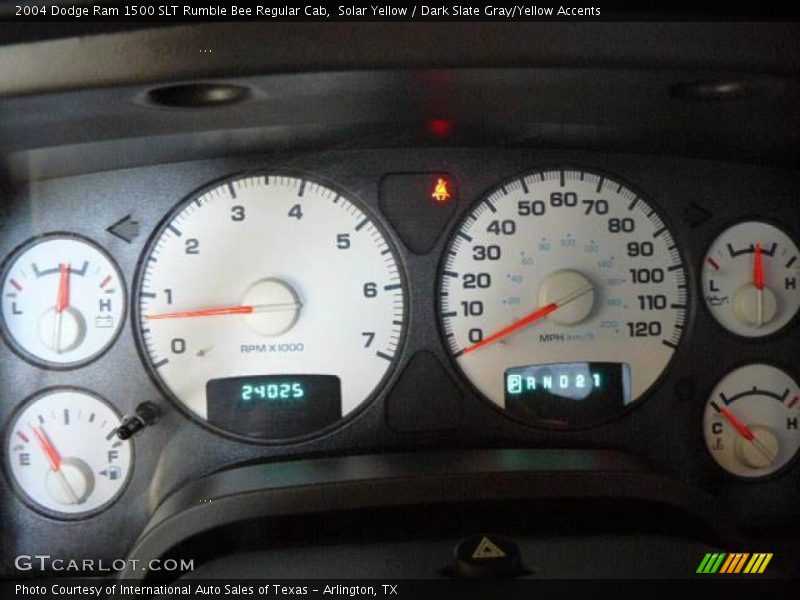 Solar Yellow / Dark Slate Gray/Yellow Accents 2004 Dodge Ram 1500 SLT Rumble Bee Regular Cab