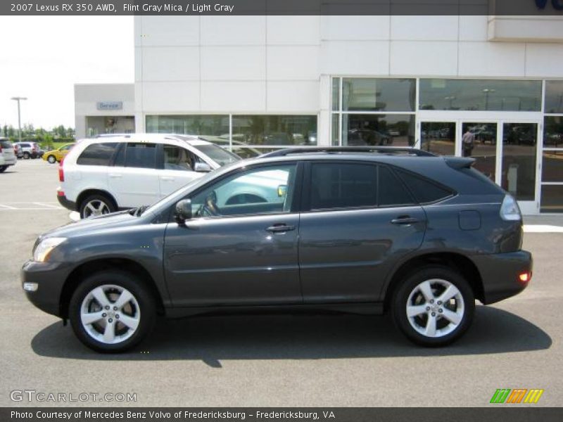Flint Gray Mica / Light Gray 2007 Lexus RX 350 AWD