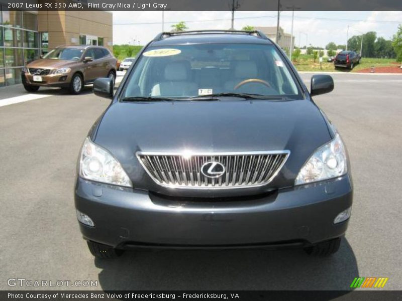 Flint Gray Mica / Light Gray 2007 Lexus RX 350 AWD