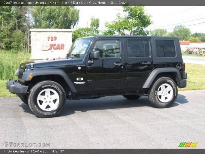 Black / Dark Slate Gray/Medium Slate Gray 2007 Jeep Wrangler Unlimited X 4x4