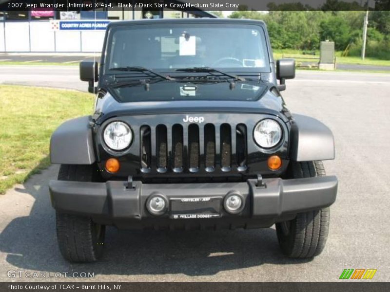 Black / Dark Slate Gray/Medium Slate Gray 2007 Jeep Wrangler Unlimited X 4x4