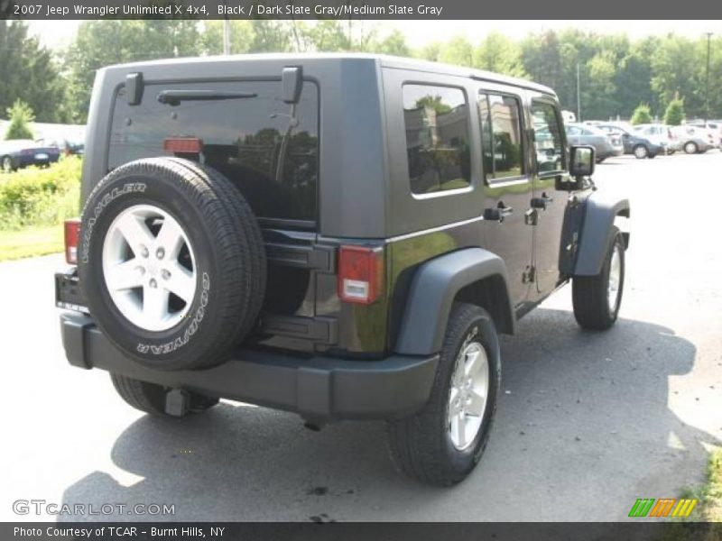 Black / Dark Slate Gray/Medium Slate Gray 2007 Jeep Wrangler Unlimited X 4x4
