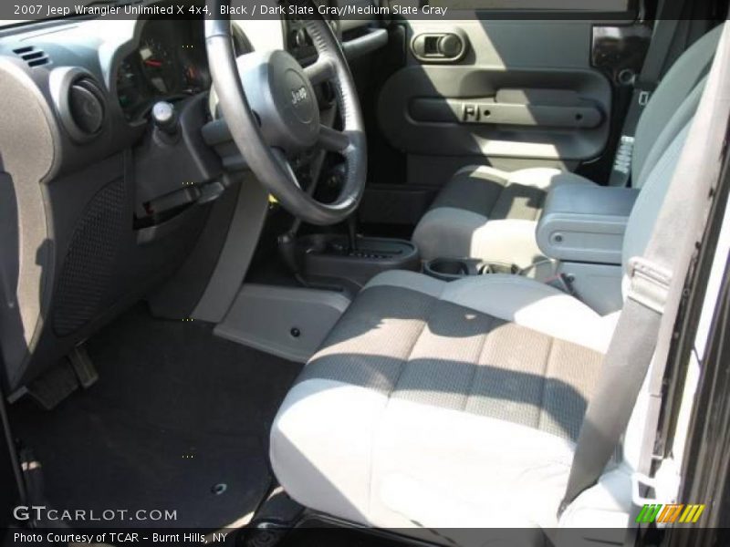 Black / Dark Slate Gray/Medium Slate Gray 2007 Jeep Wrangler Unlimited X 4x4