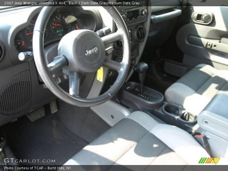 Black / Dark Slate Gray/Medium Slate Gray 2007 Jeep Wrangler Unlimited X 4x4