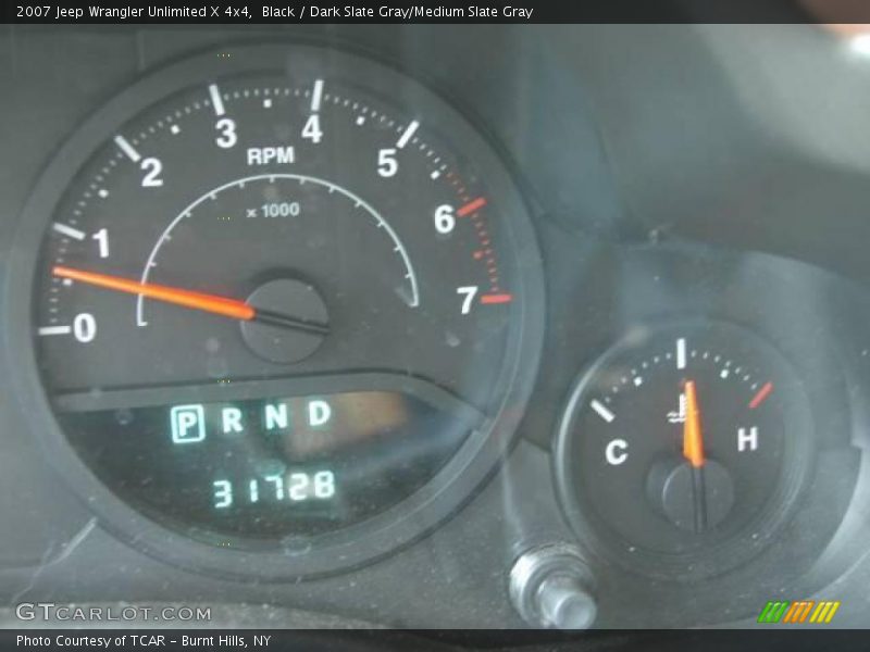 Black / Dark Slate Gray/Medium Slate Gray 2007 Jeep Wrangler Unlimited X 4x4