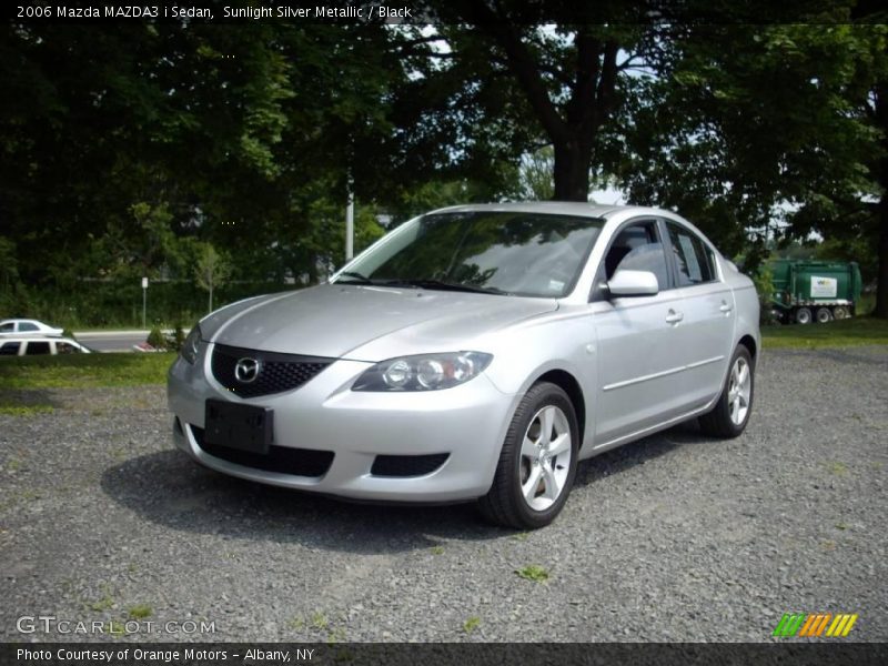 Sunlight Silver Metallic / Black 2006 Mazda MAZDA3 i Sedan