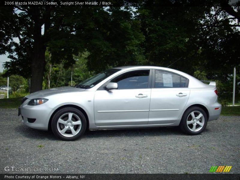 Sunlight Silver Metallic / Black 2006 Mazda MAZDA3 i Sedan