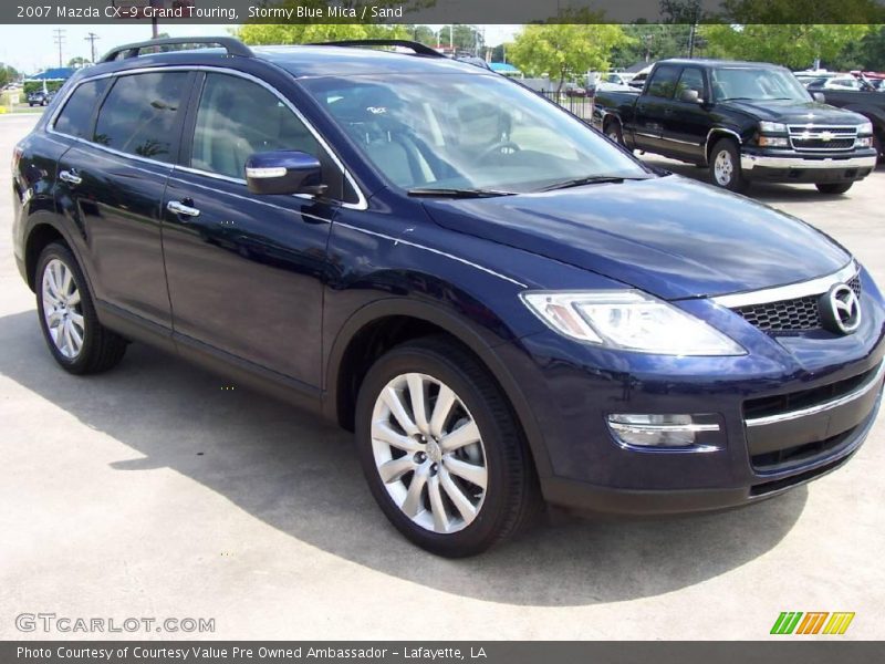 Stormy Blue Mica / Sand 2007 Mazda CX-9 Grand Touring