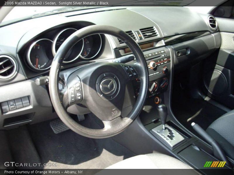 Sunlight Silver Metallic / Black 2006 Mazda MAZDA3 i Sedan