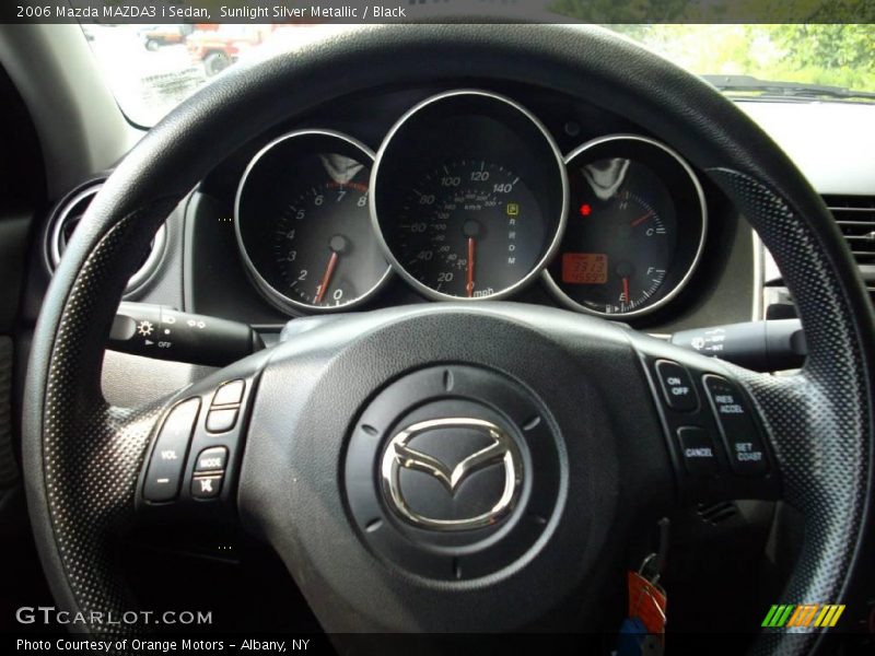Sunlight Silver Metallic / Black 2006 Mazda MAZDA3 i Sedan