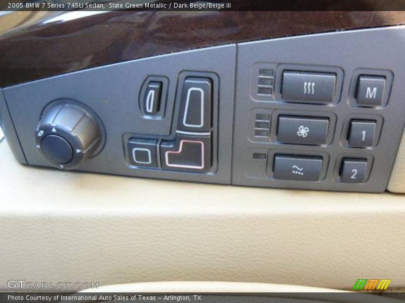 Slate Green Metallic / Dark Beige/Beige III 2005 BMW 7 Series 745Li Sedan