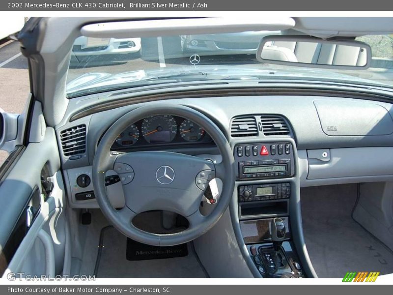 Brilliant Silver Metallic / Ash 2002 Mercedes-Benz CLK 430 Cabriolet