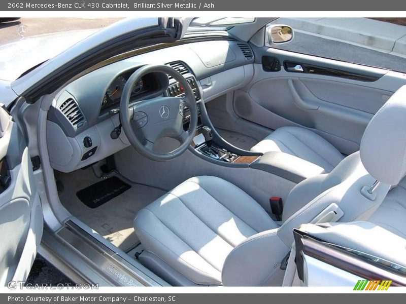 Brilliant Silver Metallic / Ash 2002 Mercedes-Benz CLK 430 Cabriolet