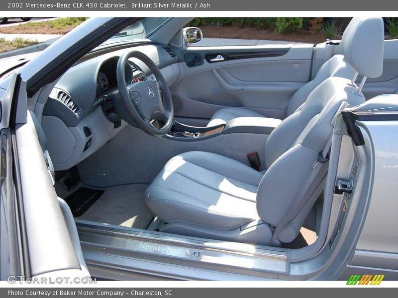 Brilliant Silver Metallic / Ash 2002 Mercedes-Benz CLK 430 Cabriolet