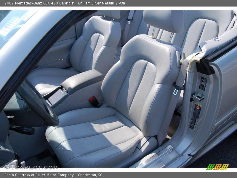 Brilliant Silver Metallic / Ash 2002 Mercedes-Benz CLK 430 Cabriolet