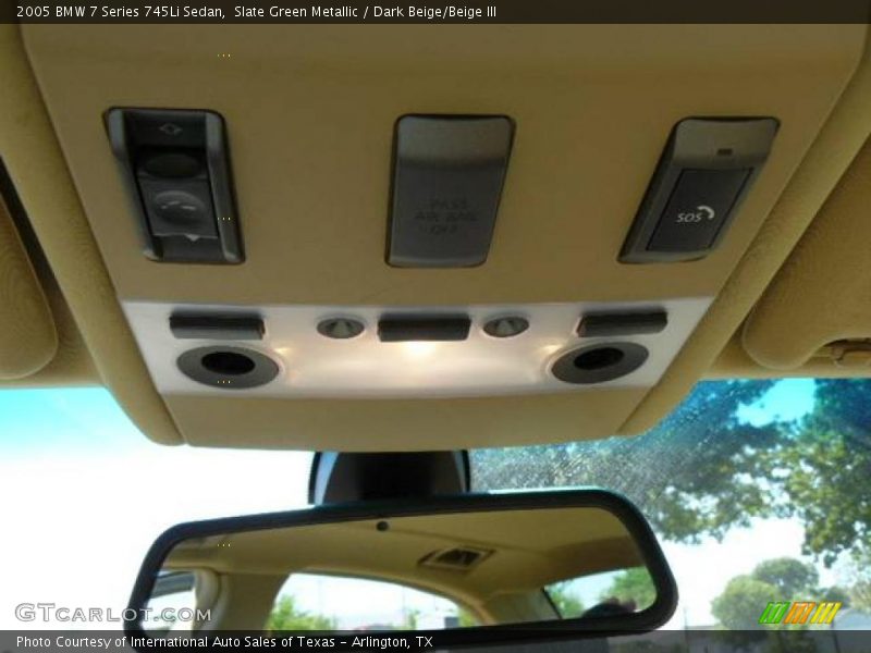 Slate Green Metallic / Dark Beige/Beige III 2005 BMW 7 Series 745Li Sedan