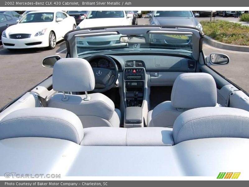 Brilliant Silver Metallic / Ash 2002 Mercedes-Benz CLK 430 Cabriolet