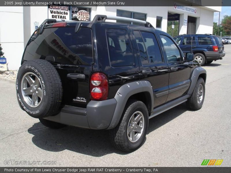 Black Clearcoat / Medium Slate Gray 2005 Jeep Liberty Renegade 4x4