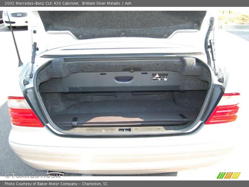 Brilliant Silver Metallic / Ash 2002 Mercedes-Benz CLK 430 Cabriolet