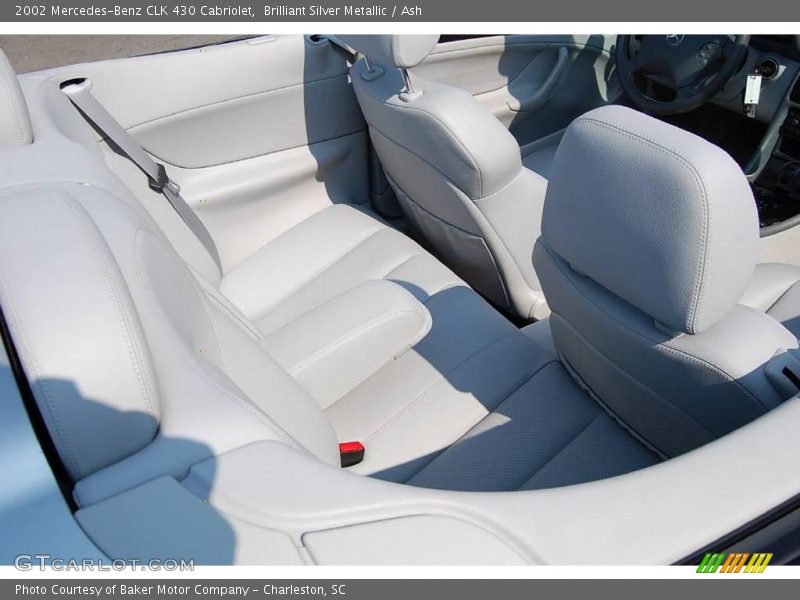 Brilliant Silver Metallic / Ash 2002 Mercedes-Benz CLK 430 Cabriolet