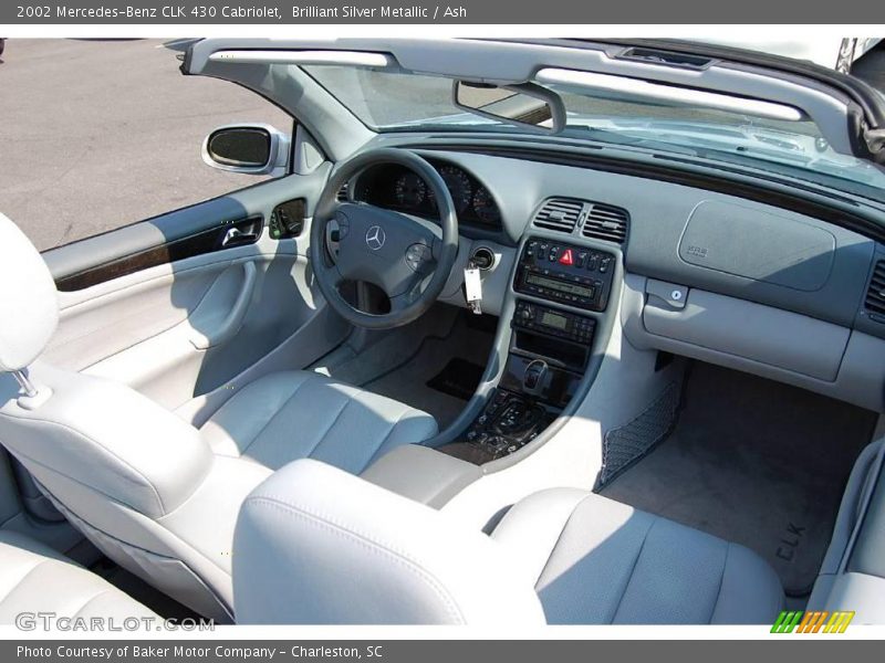 Brilliant Silver Metallic / Ash 2002 Mercedes-Benz CLK 430 Cabriolet