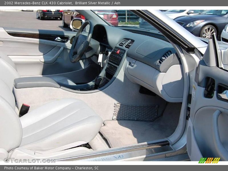 Brilliant Silver Metallic / Ash 2002 Mercedes-Benz CLK 430 Cabriolet