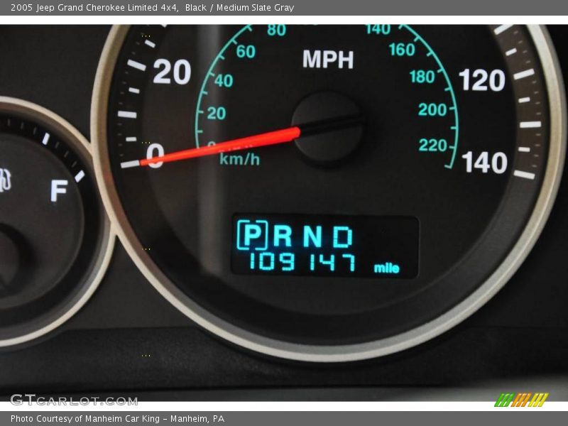 Black / Medium Slate Gray 2005 Jeep Grand Cherokee Limited 4x4