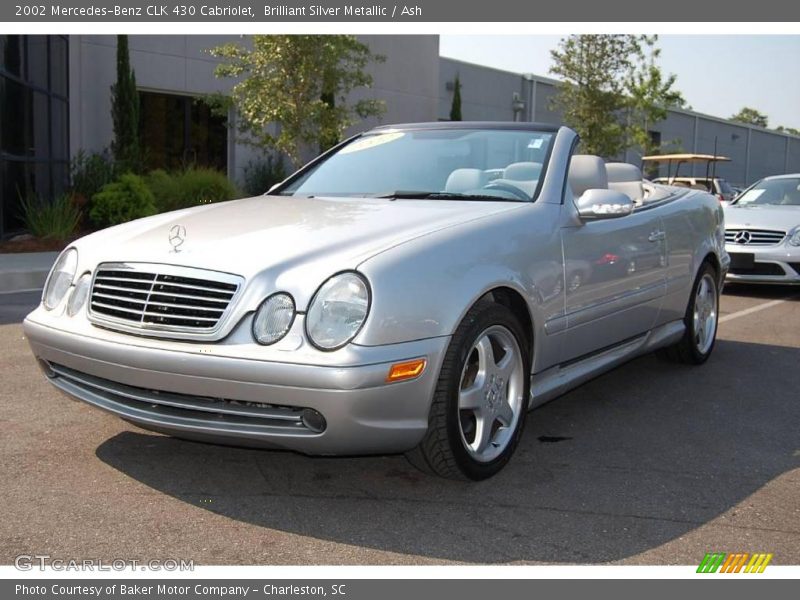 Brilliant Silver Metallic / Ash 2002 Mercedes-Benz CLK 430 Cabriolet