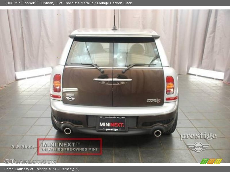 Hot Chocolate Metallic / Lounge Carbon Black 2008 Mini Cooper S Clubman