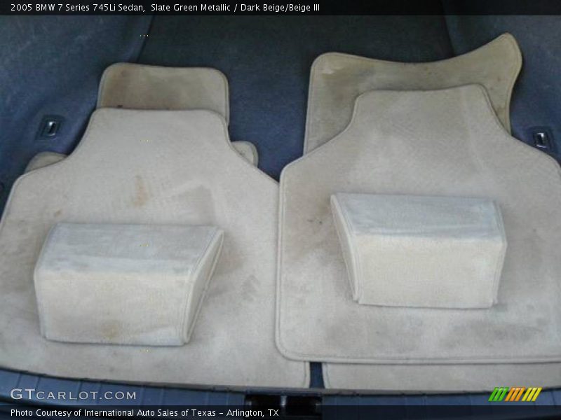 Slate Green Metallic / Dark Beige/Beige III 2005 BMW 7 Series 745Li Sedan