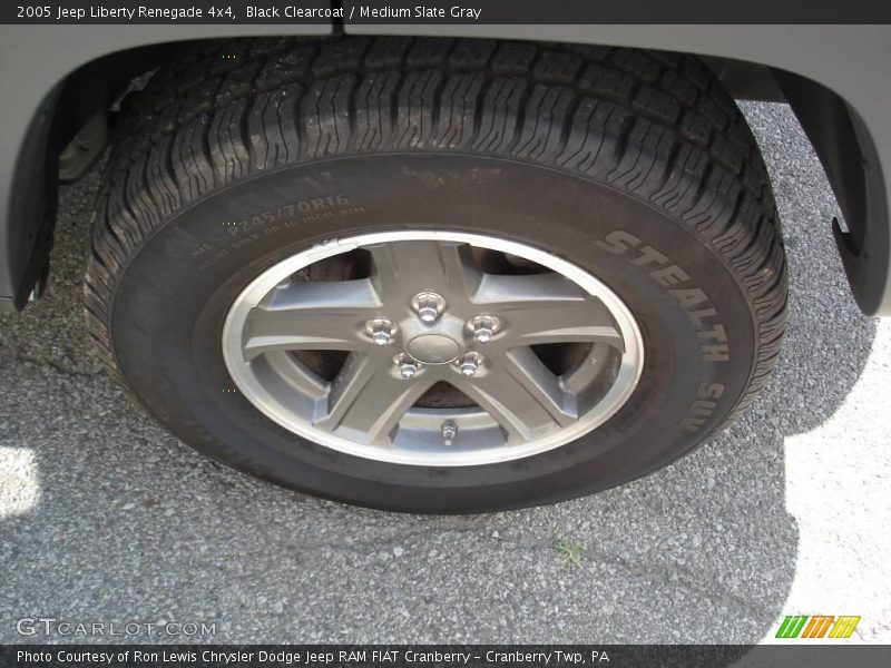 Black Clearcoat / Medium Slate Gray 2005 Jeep Liberty Renegade 4x4