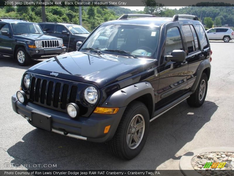 Black Clearcoat / Medium Slate Gray 2005 Jeep Liberty Renegade 4x4