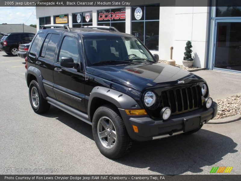 Black Clearcoat / Medium Slate Gray 2005 Jeep Liberty Renegade 4x4