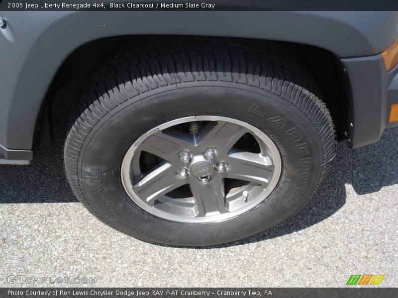 Black Clearcoat / Medium Slate Gray 2005 Jeep Liberty Renegade 4x4