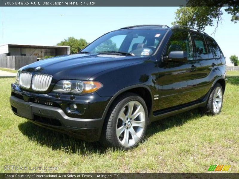 Black Sapphire Metallic / Black 2006 BMW X5 4.8is