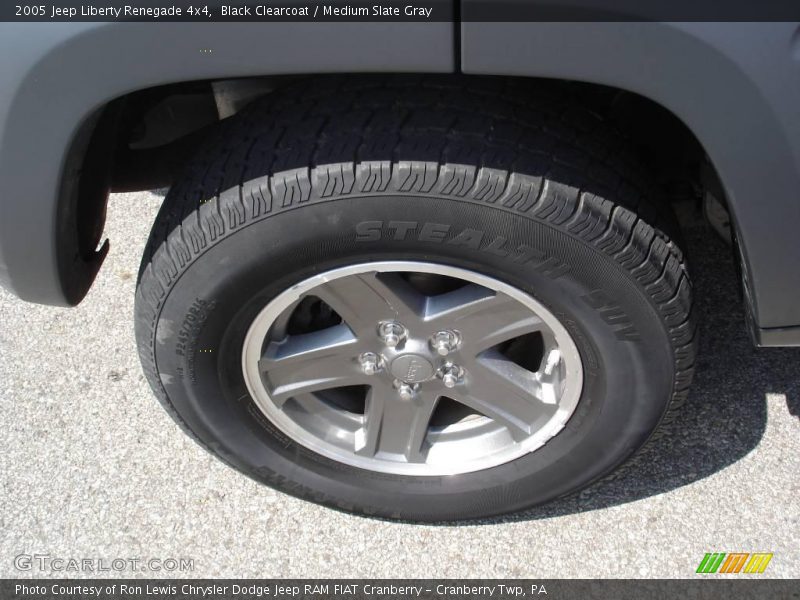 Black Clearcoat / Medium Slate Gray 2005 Jeep Liberty Renegade 4x4