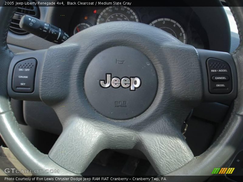 Black Clearcoat / Medium Slate Gray 2005 Jeep Liberty Renegade 4x4