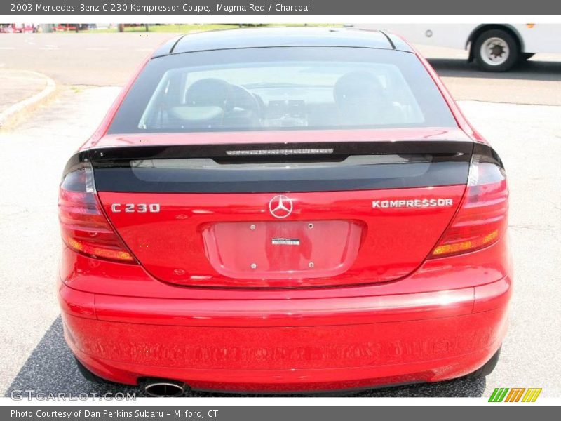 Magma Red / Charcoal 2003 Mercedes-Benz C 230 Kompressor Coupe