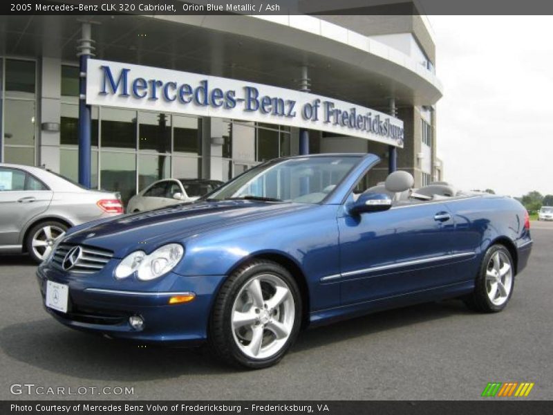 Orion Blue Metallic / Ash 2005 Mercedes-Benz CLK 320 Cabriolet