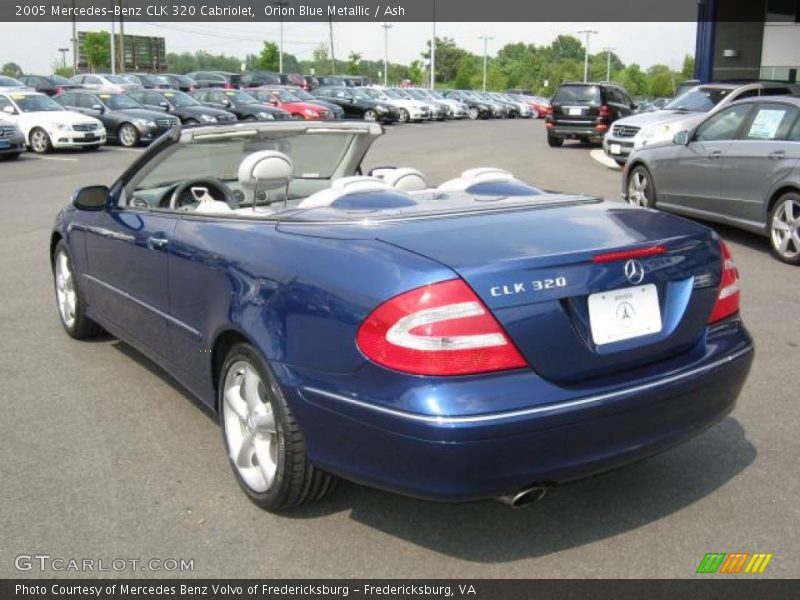 Orion Blue Metallic / Ash 2005 Mercedes-Benz CLK 320 Cabriolet