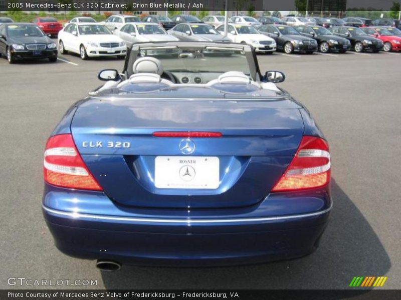 Orion Blue Metallic / Ash 2005 Mercedes-Benz CLK 320 Cabriolet
