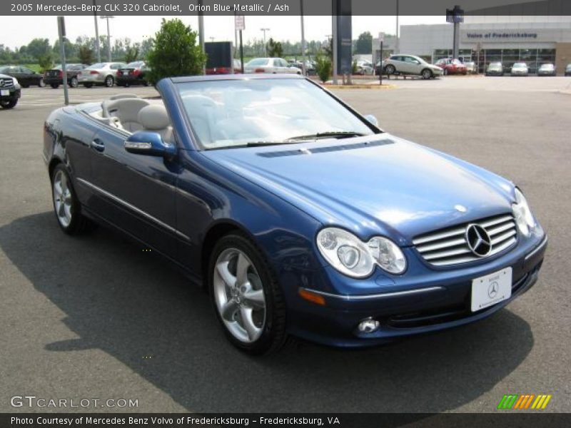 Orion Blue Metallic / Ash 2005 Mercedes-Benz CLK 320 Cabriolet