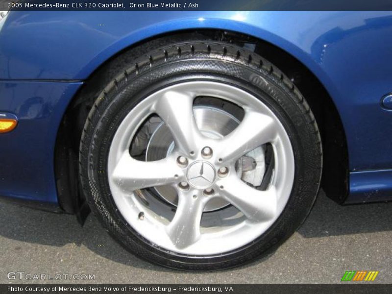 Orion Blue Metallic / Ash 2005 Mercedes-Benz CLK 320 Cabriolet