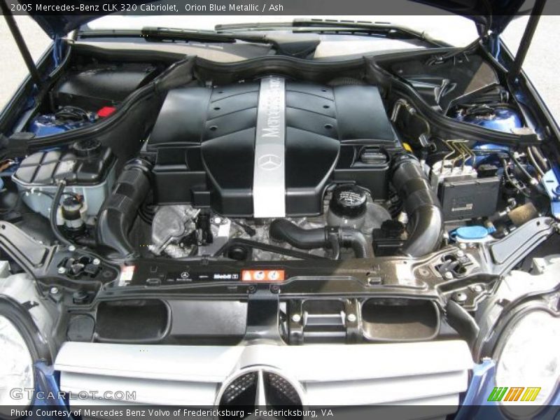 Orion Blue Metallic / Ash 2005 Mercedes-Benz CLK 320 Cabriolet