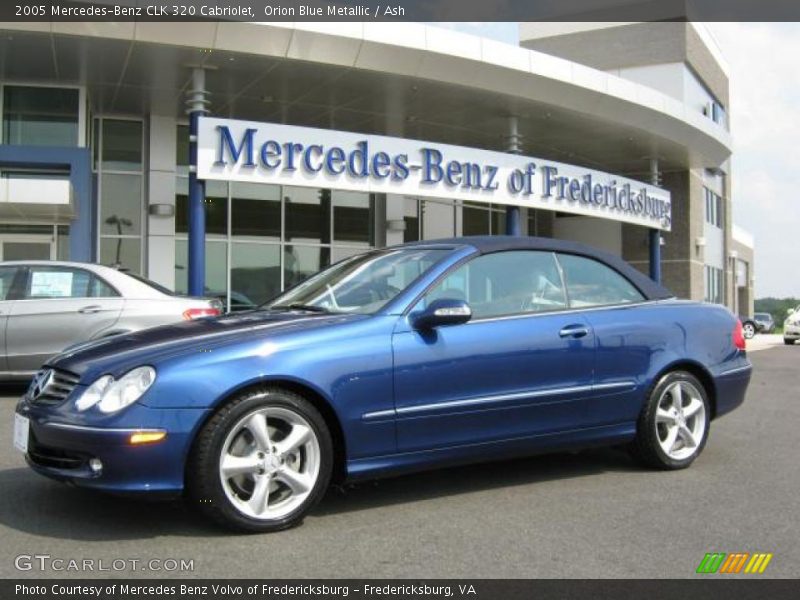 Orion Blue Metallic / Ash 2005 Mercedes-Benz CLK 320 Cabriolet