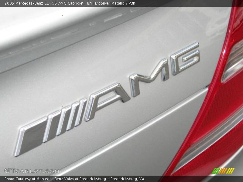Brilliant Silver Metallic / Ash 2005 Mercedes-Benz CLK 55 AMG Cabriolet