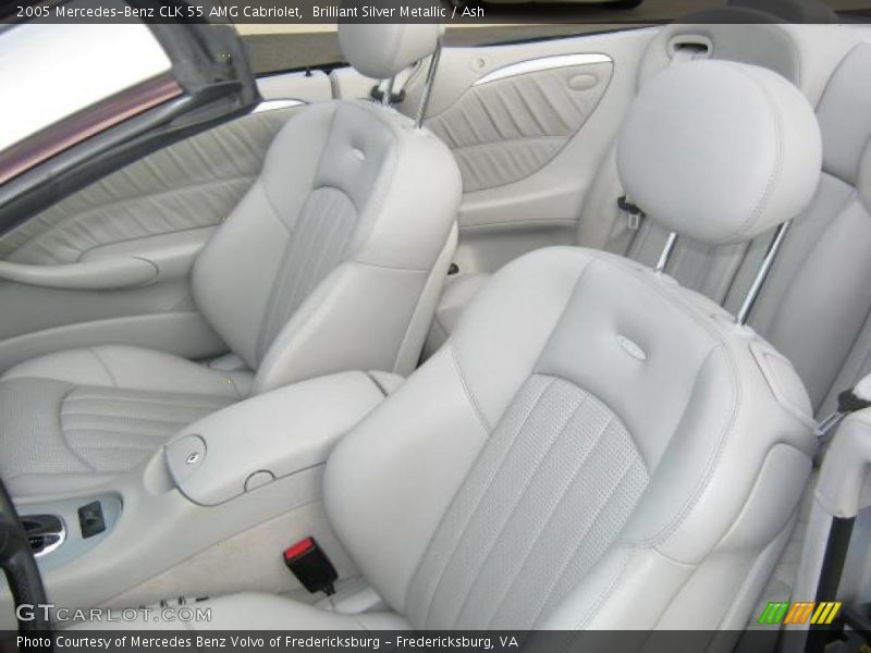 Brilliant Silver Metallic / Ash 2005 Mercedes-Benz CLK 55 AMG Cabriolet