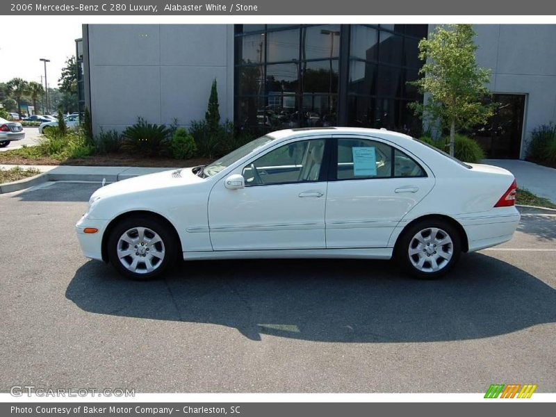 Alabaster White / Stone 2006 Mercedes-Benz C 280 Luxury